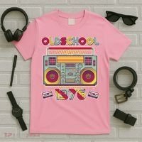 50th Birthday Oldschool Boombox 1976 T-Shirt thumb 5