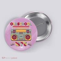 50th Birthday Oldschool Boombox 1976 Button thumb 0