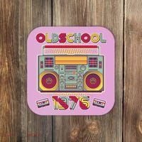 50th Birthday Oldschool Boombox 1976 Coaster thumb 0