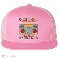 50th Birthday Oldschool Boombox 1976 Flat Bill Trucker Hat thumb 0
