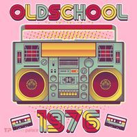 50th Birthday Oldschool Boombox 1976 Mousepad thumb 1
