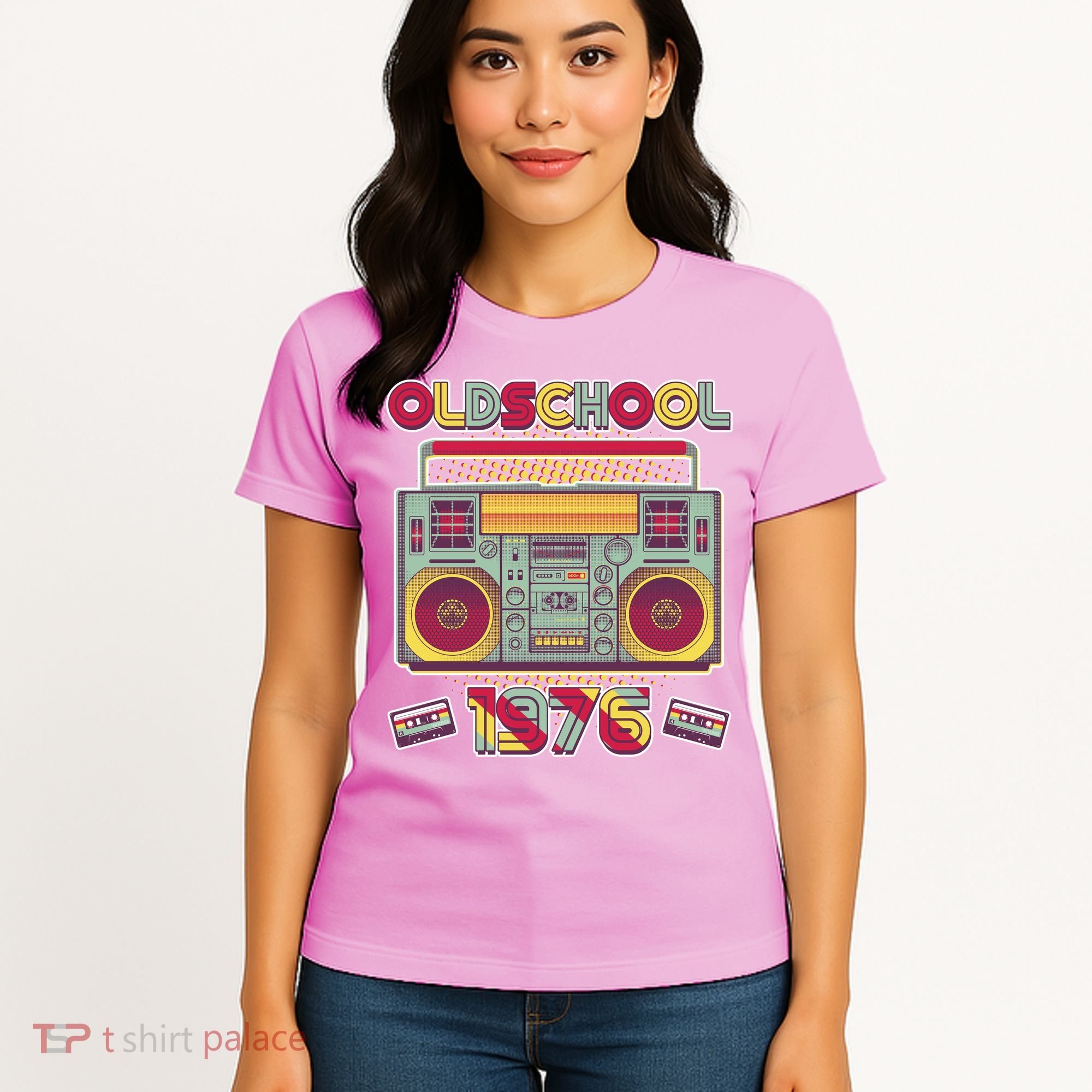 50th Birthday Oldschool Boombox 1976 Women's T-Shirt