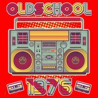 50th Birthday Oldschool Boombox 1976 Santa Hat thumb 1
