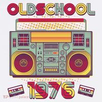 50th Birthday Oldschool Boombox 1976 Garment-Dyed Sweatshirt thumb 2