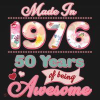 50th Birthday Pink Floral Made In 1956 Years Of Being Awesome Women's Tank Top thumb 5