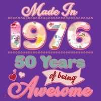 50th Birthday Pink Floral Made In 1956 Years Of Being Awesome T-Shirt thumb 7