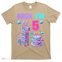 5th Birthday Party Llama Pinata Girl Bruh Im 5 T-Shirt thumb 0