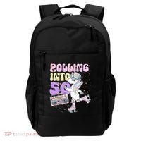 50th Birthday Roller Skate Party Unicorn Retro 90s Skating Backpack thumb 0