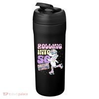 50th Birthday Roller Skate Party Unicorn Retro 90s Skating 24oz Duet Stainless Steel Tumbler thumb 3