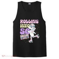 50th Birthday Roller Skate Party Unicorn Retro 90s Skating PosiCharge Competitor Tank thumb 0