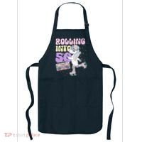 50th Birthday Roller Skate Party Unicorn Retro 90s Skating Apron thumb 0