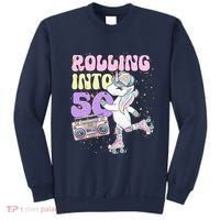 50th Birthday Roller Skate Party Unicorn Retro 90s Skating Sweatshirt thumb 0