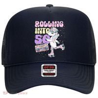 50th Birthday Roller Skate Party Unicorn Retro 90s Skating Hat thumb 0