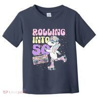 50th Birthday Roller Skate Party Unicorn Retro 90s Skating Toddler T-Shirt thumb 0