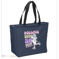 50th Birthday Roller Skate Party Unicorn Retro 90s Skating Tote Bag thumb 2