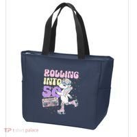 50th Birthday Roller Skate Party Unicorn Retro 90s Skating Tote Bag thumb 3