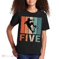 5th Birthday Retro Skateboard Skater 5 Years Old Kids T-Shirt thumb 2
