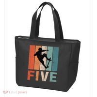 5th Birthday Retro Skateboard Skater 5 Years Old Tote Bag thumb 3