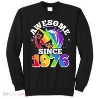 50th Birthday Rainbow Unicorn Awesome Since 1976 Sweatshirt thumb 0
