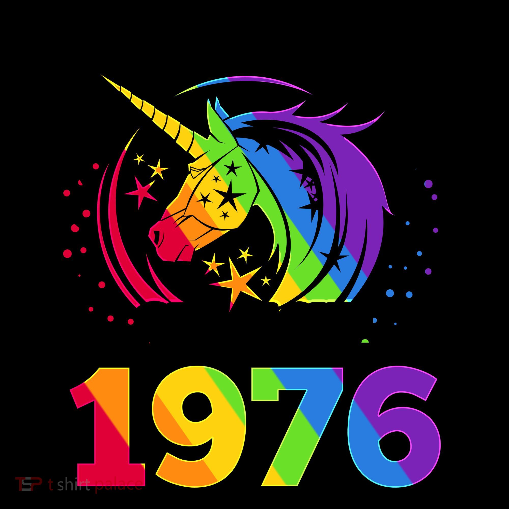 50th Birthday Rainbow Unicorn Awesome Since 1976 Coffee Mug