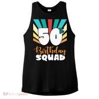 50th Birthday Squad 50 Years Old Ladies PosiCharge Tri-Blend Wicking Tank thumb 0