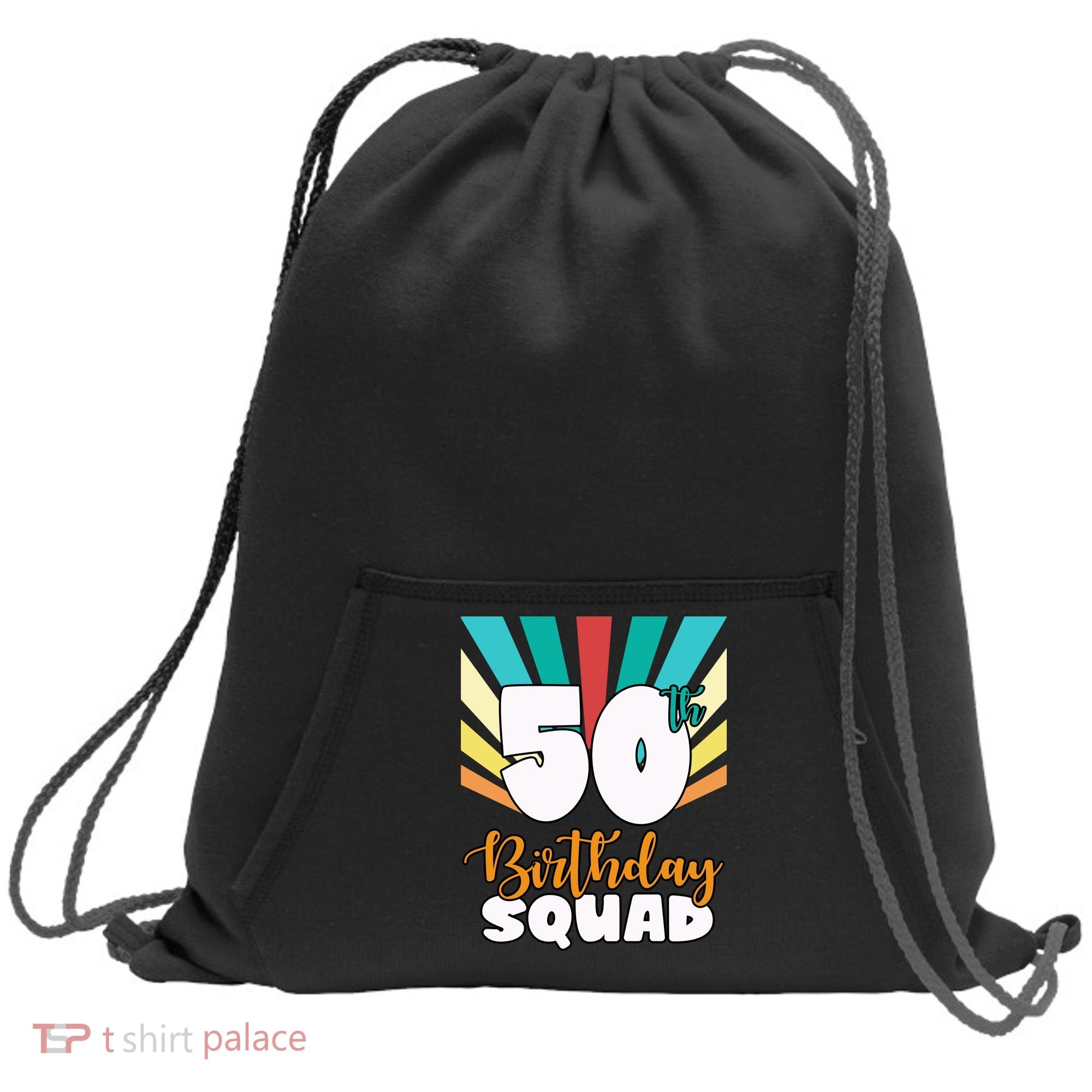 50th Birthday Squad 50 Years Old Sweatshirt Cinch Pack Bag