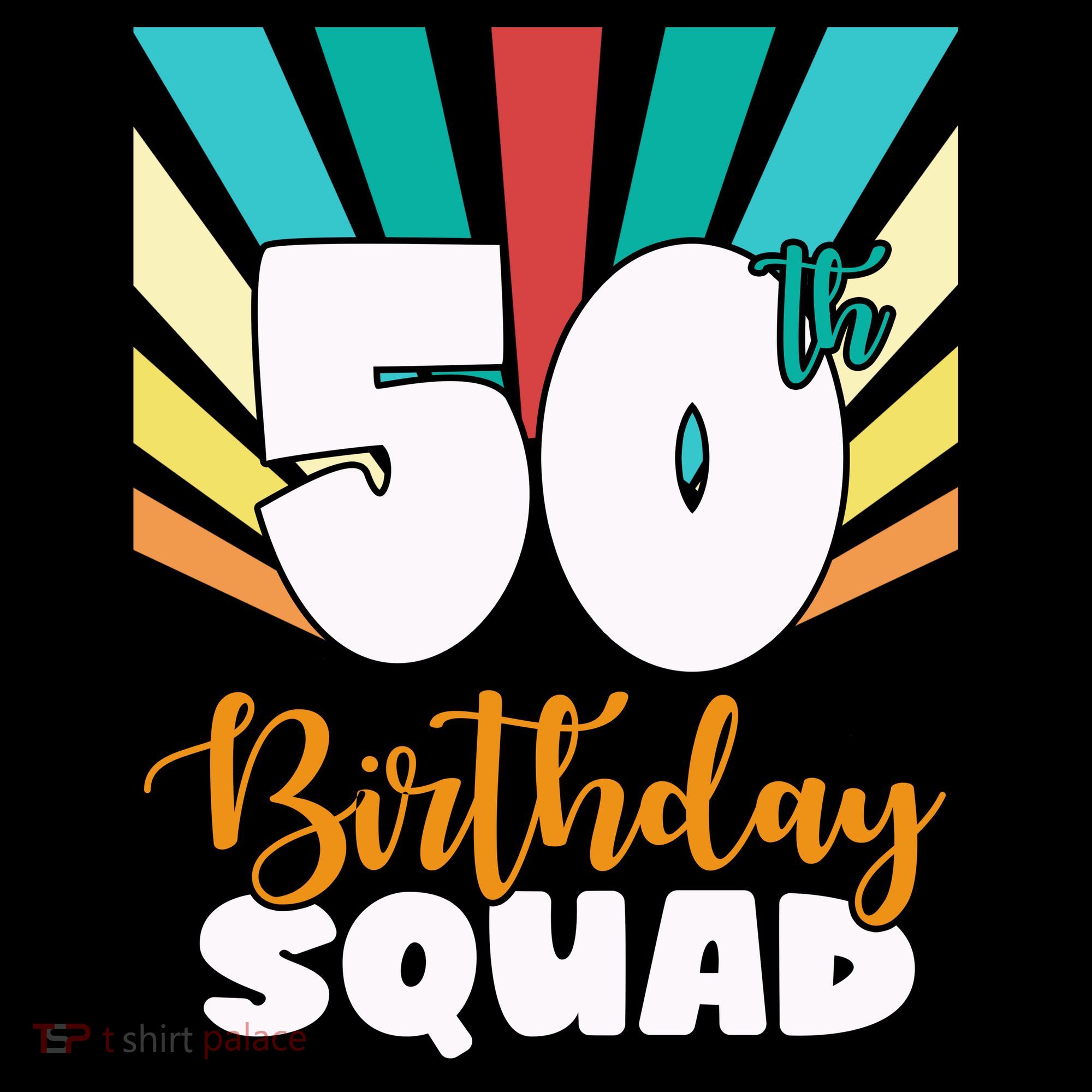 50th Birthday Squad 50 Years Old Bucket Hat