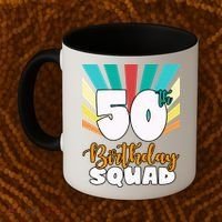 50th Birthday Squad 50 Years Old Coffee Mug thumb 2