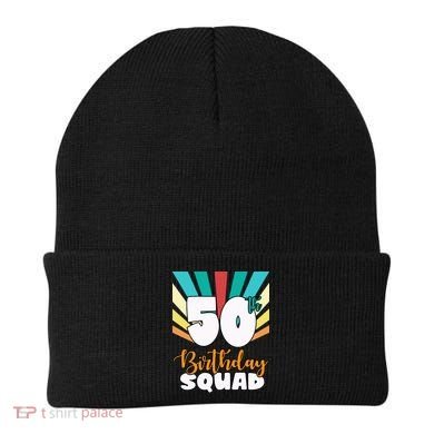50th Birthday Squad 50 Years Old Beanie