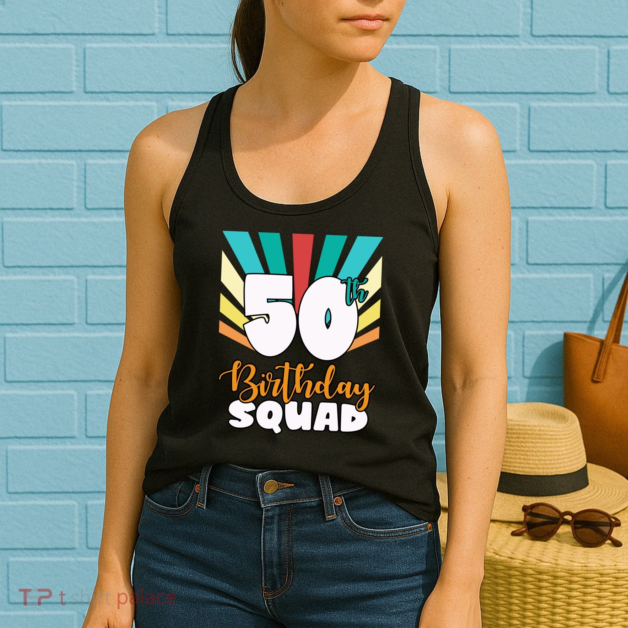 50th Birthday Squad 50 Years Old Women's Tank Top