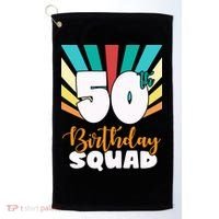 50th Birthday Squad 50 Years Old Golf Towel thumb 0