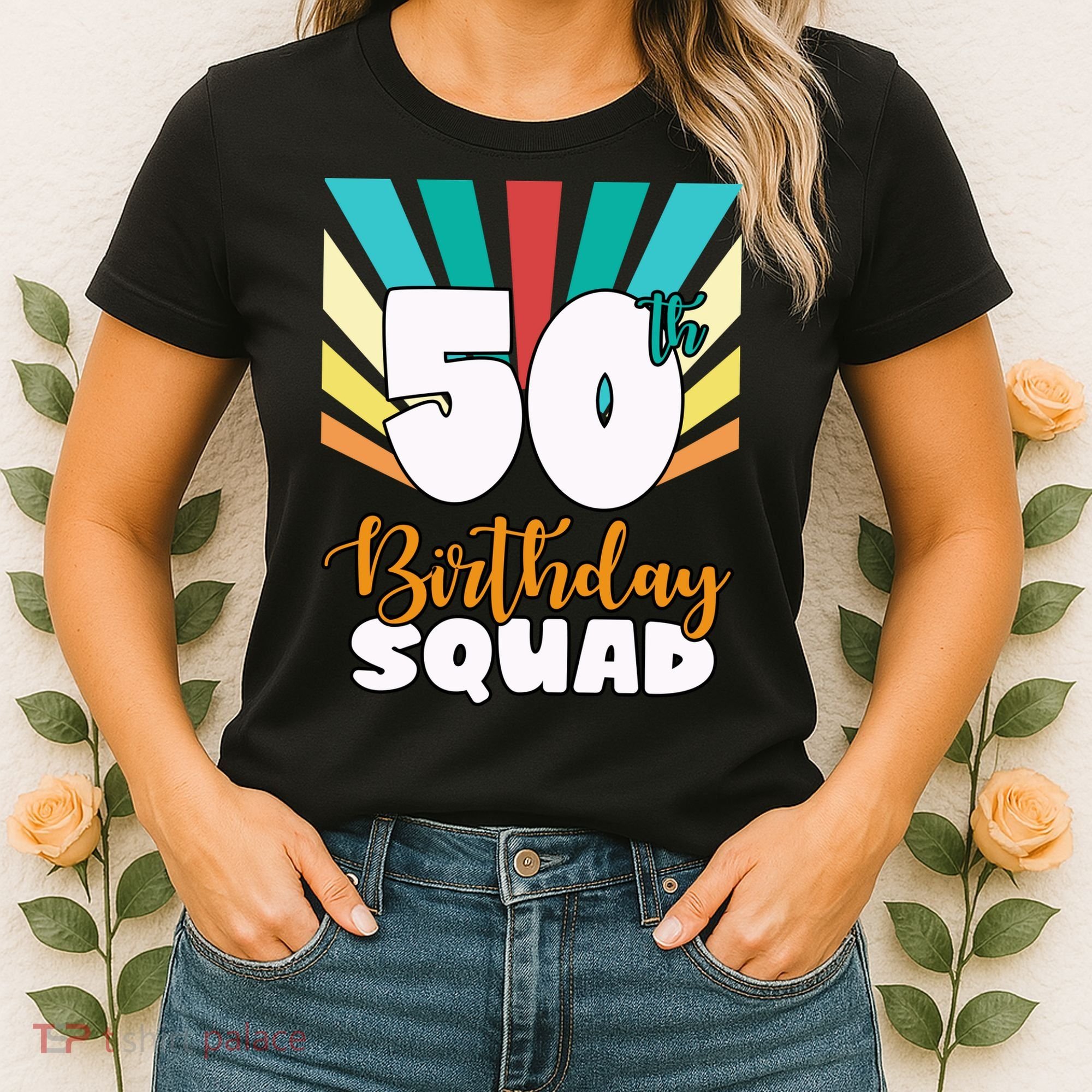 50th Birthday Squad 50 Years Old Women's T-Shirt
