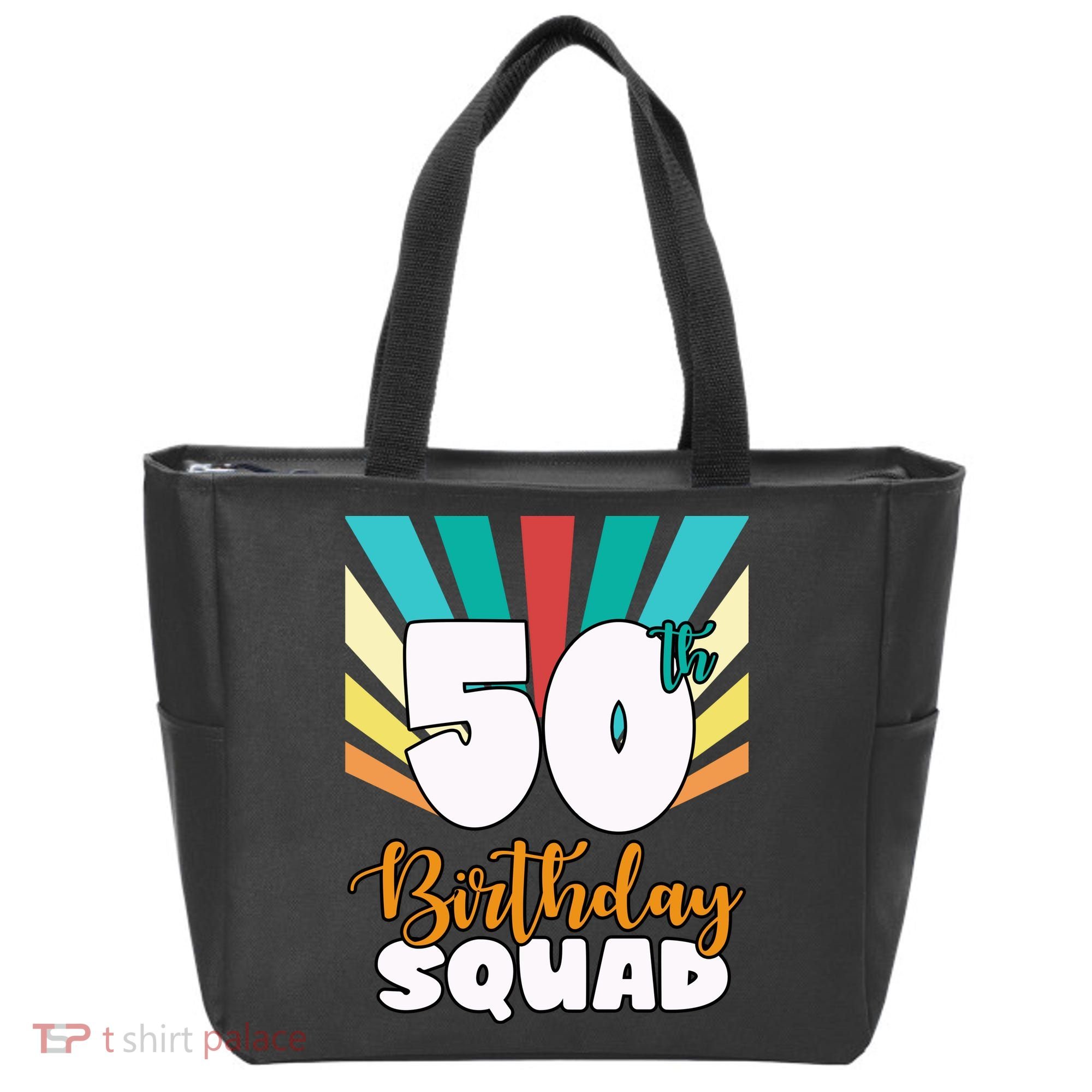 50th Birthday Squad 50 Years Old Tote Bag