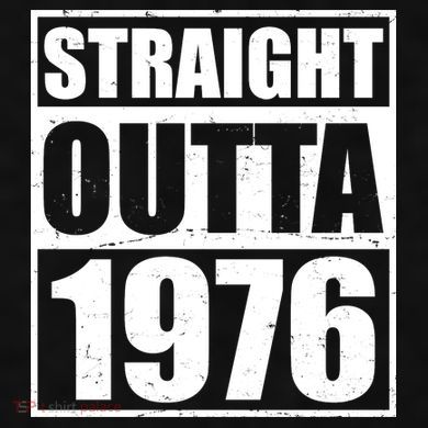 50th Birthday Straight Outta 1976 Ladies PosiCharge Tri-Blend Wicking Tank