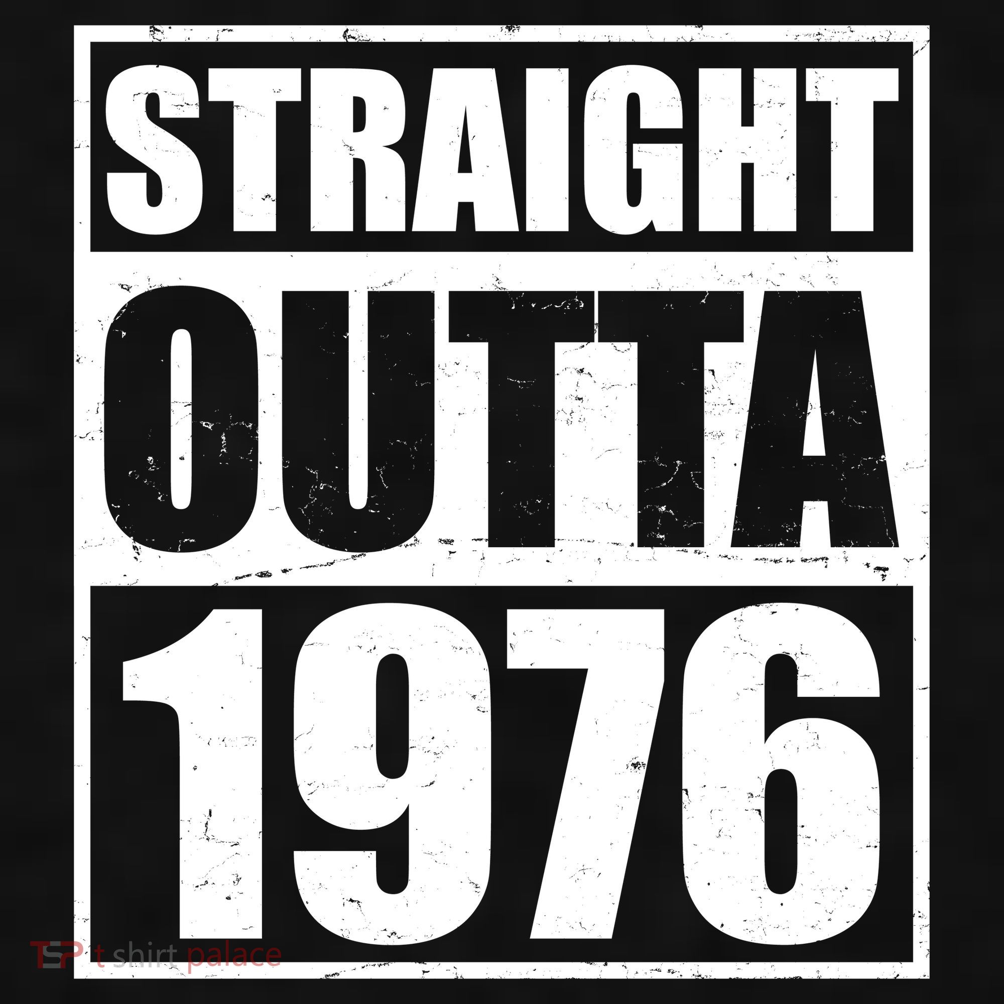 50th Birthday Straight Outta 1976 Ladies PosiCharge Tri-Blend Wicking Tank