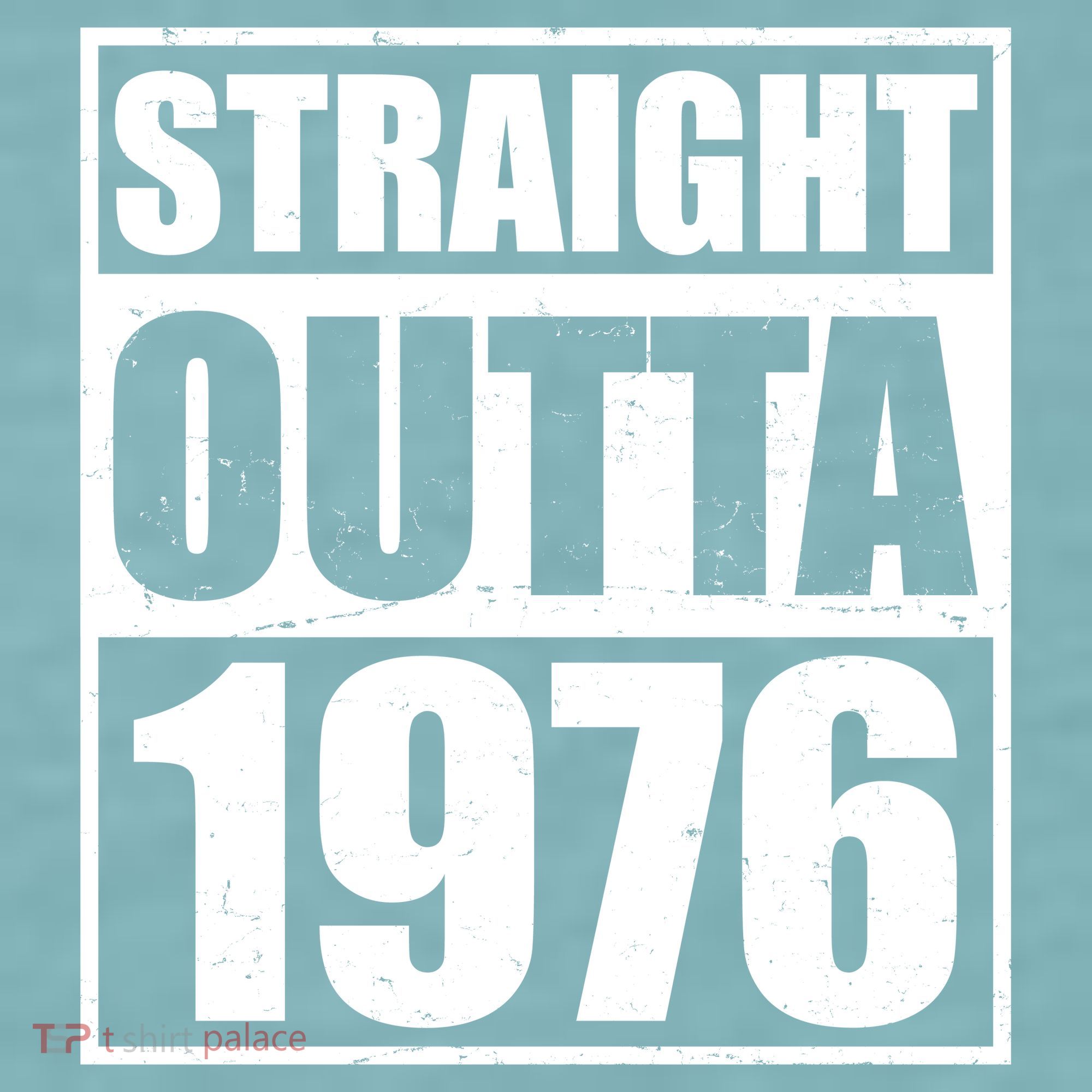 50th Birthday Straight Outta 1976 Sueded Cloud Jersey T-Shirt