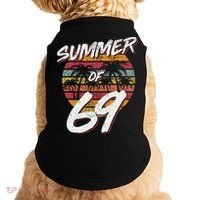 50th Birthday Summer of 69 Gift Mom Daddy Doggie Tank thumb 0