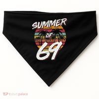 50th Birthday Summer of 69 Gift Mom Daddy USA-Made Doggie Bandana thumb 0