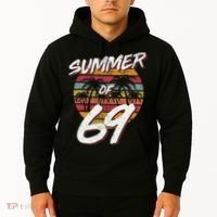 50th Birthday Summer of 69 Gift Mom Daddy Hoodie thumb 2