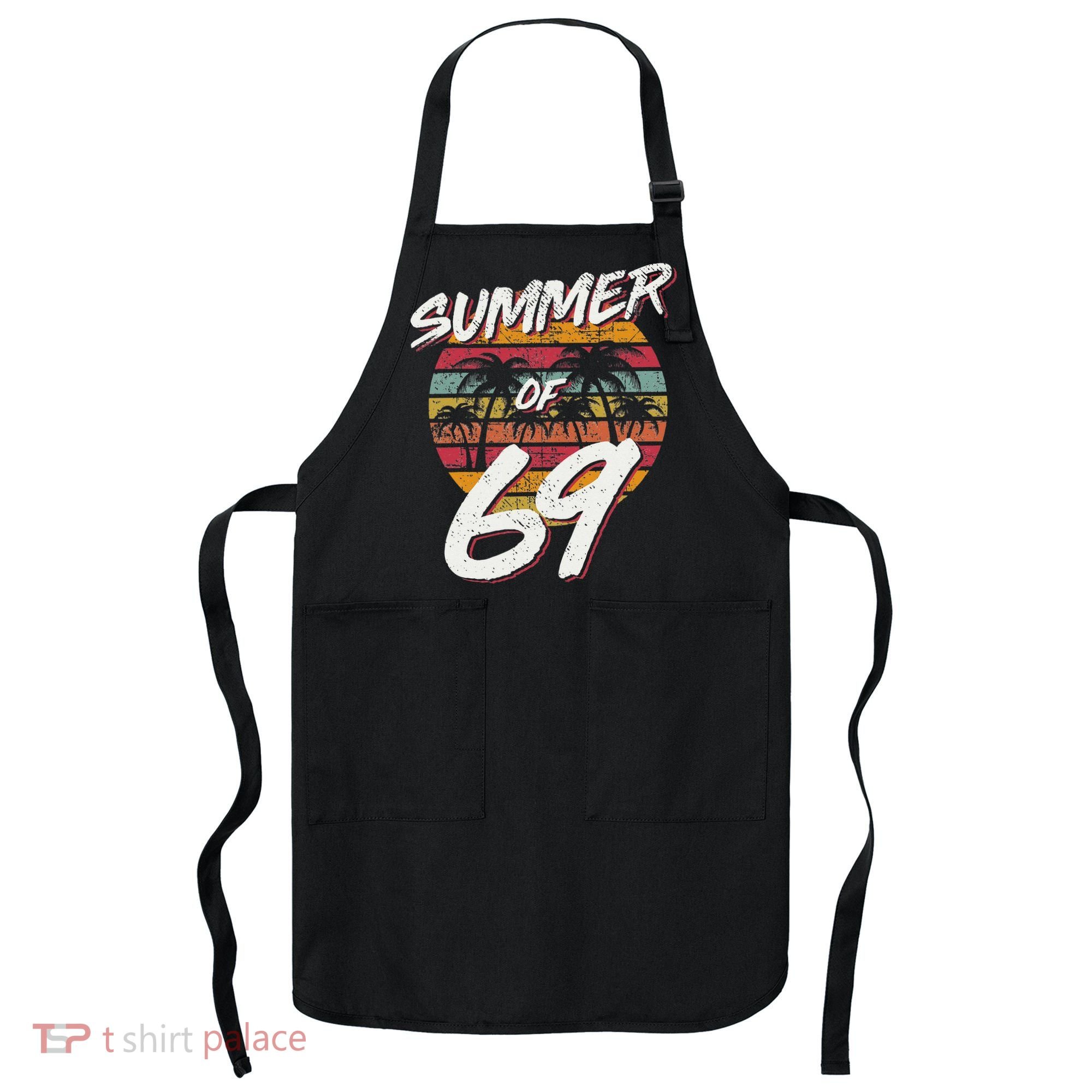 50th Birthday Summer of 69 Gift Mom Daddy Apron