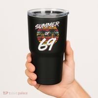 50th Birthday Summer of 69 Gift Mom Daddy Tumbler thumb 2
