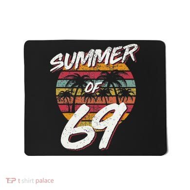 50th Birthday Summer of 69 Gift Mom Daddy Mousepad