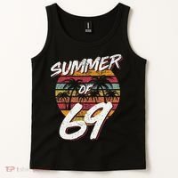 50th Birthday Summer of 69 Gift Mom Daddy Tank Top thumb 2