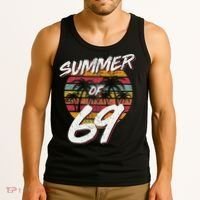 50th Birthday Summer of 69 Gift Mom Daddy Tank Top thumb 3