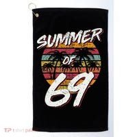 50th Birthday Summer of 69 Gift Mom Daddy Golf Towel thumb 0