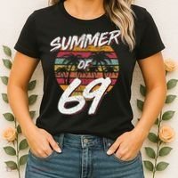 50th Birthday Summer of 69 Gift Mom Daddy Women's T-Shirt thumb 2
