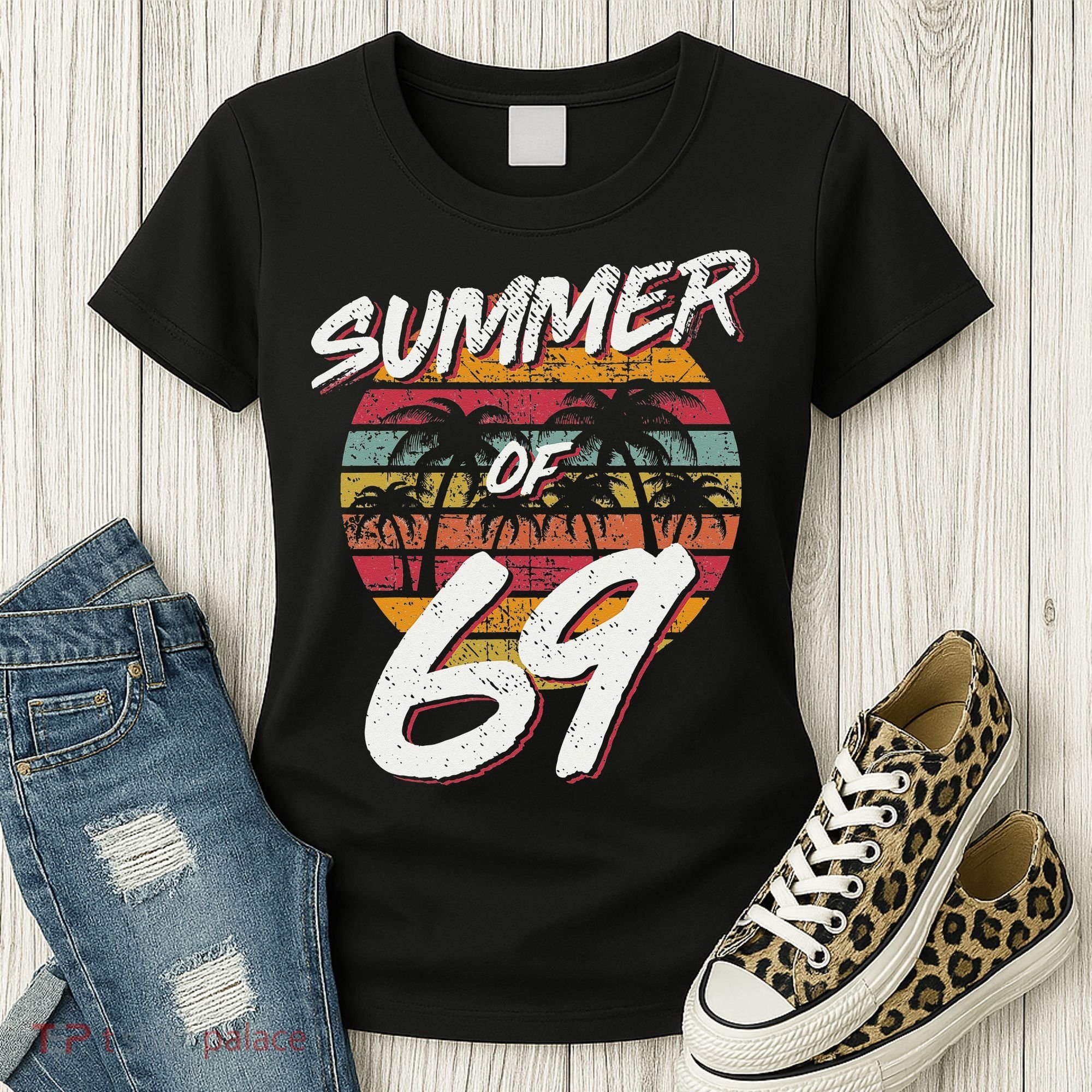 50th Birthday Summer of 69 Gift Mom Daddy Women's T-Shirt