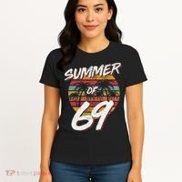 50th Birthday Summer of 69 Gift Mom Daddy Women's T-Shirt thumb 4