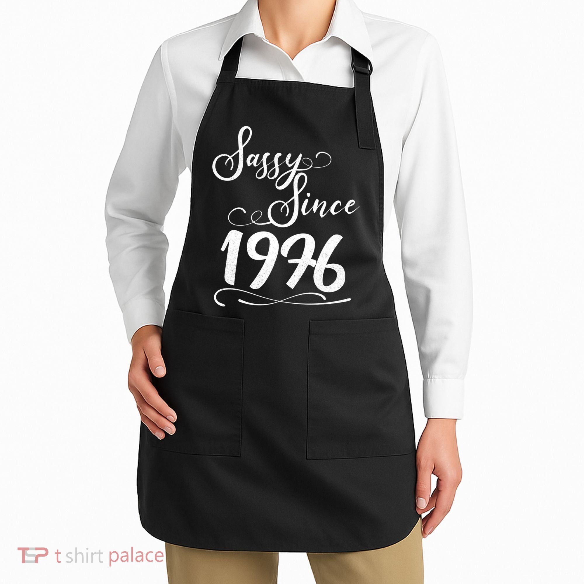 50th Birthday Sassy Since 1976 Apron