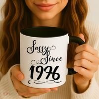 50th Birthday Sassy Since 1976 Coffee Mug thumb 3